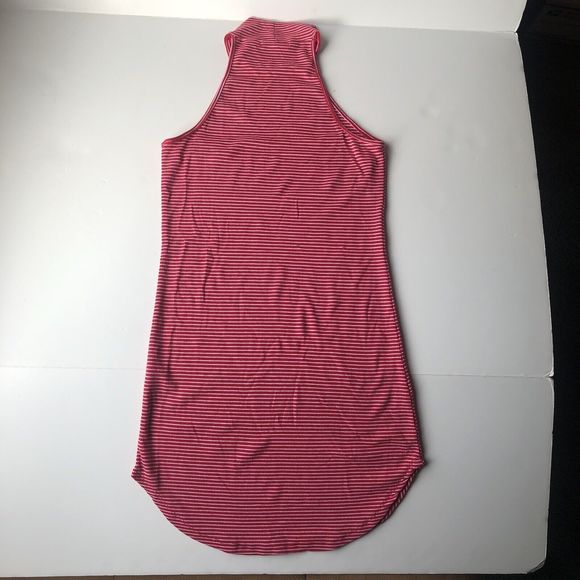 Heart & Hips Sleeveless Mock Turtleneck Women Dress Size M (Junior) Striped - Picture 2 of 10